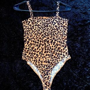 Cheetah print one piece